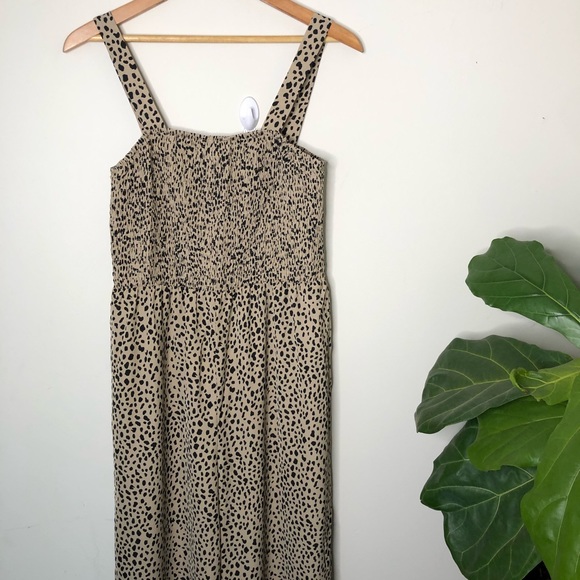 Shein Wide Leg Cami Jumpsuit Romper Dalmation Dots Sz M - Picture 2 of 11